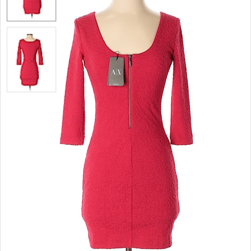 Armany exchange red dress xxs NWT